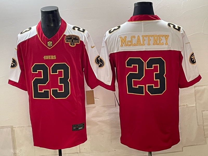 Men 2026 Nike San Francisco 49ers #23 McCaffery red NFL Jersey 1025001->san francisco 49ers->NFL Jersey